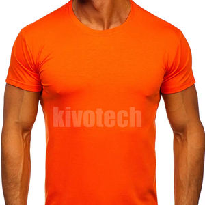 Camisetas personalizadas sólidas para hombres, tela de algodón 100 por ciento de alta calidad - Product Image 1