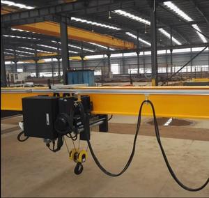 Pont roulant industriel européen de haute qualité à poutre simple, contrôlé par PLC, moteur de déplacement, engrenage, construction, 2t-20t - Product Image 2