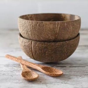 Taza de cáscara de coco ecológica Natural, tazas de coco hechas a mano, regalo personalizado, cuenco sostenible de Vietnam DHT, artesanía - Product Image 6