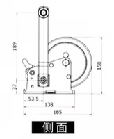 Nouveau treuil manuel en acier de 2000 lb avec transmission à double engrenage pour faciliter la manutention. Largeur de la sangle 5 cm, épaisseur du câble métallique 5 mm