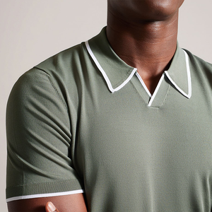 Manches courtes personnalisées de haute qualité pour Polo T-Shirt Vente en gros Tissu tricoté unisexe Motif solide du Pakistan - Product Image 6