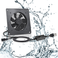 Ventilateur de panneau de refroidissement USB silencieux à haut débit d'air 120mm avec contrôle à 3 vitesses et 3 ventilateurs avec adaptateur secteur