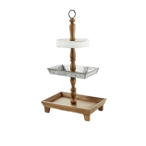 Fresh Selling Cheap Decorating <b>Turntable</b> Wholesale Galvanized <b>Cake</b> Stand Christmas Wedding Party Decor <b>Cake</b> Stand - Product Image 3