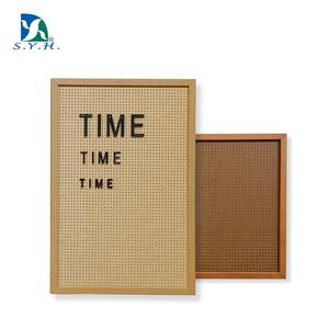 Elegant Folk Art Wooden Peg <b>Letter</b> Board Stylish Eco-Friendly Pine <b>Wood</b> Frame for Wall Signs - Product Image 1