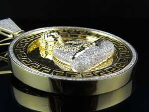 Luxury Round Rope Edge Moissanite Pendant In S925 Silver Iced Out Hip Hop Jewelry For Men - Product Image 2