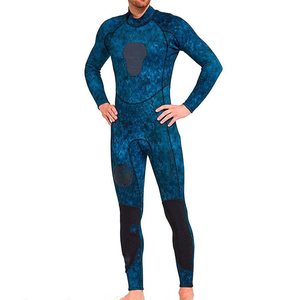 Maillot de bain une pièce pour homme, coupe classique confortable, color block, col montant, durable, sans couture, 100 % polyester - Product Image 1