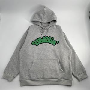 320g épaule tombante coton pull à capuche vêtements de travail teamwear broderie dtg logo personnalisé Hoodies - Product Image 4