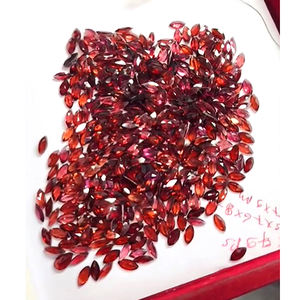 คุณภาพสูง1497ชิ้นโกเมนสีแดงธรรมชาติอัญมณีหลวม8x4 10x5 12x6มม. เพชรเหลี่ยม6มม. $ เรา312ต่อ1150cts สูง iroc - Product Image 4