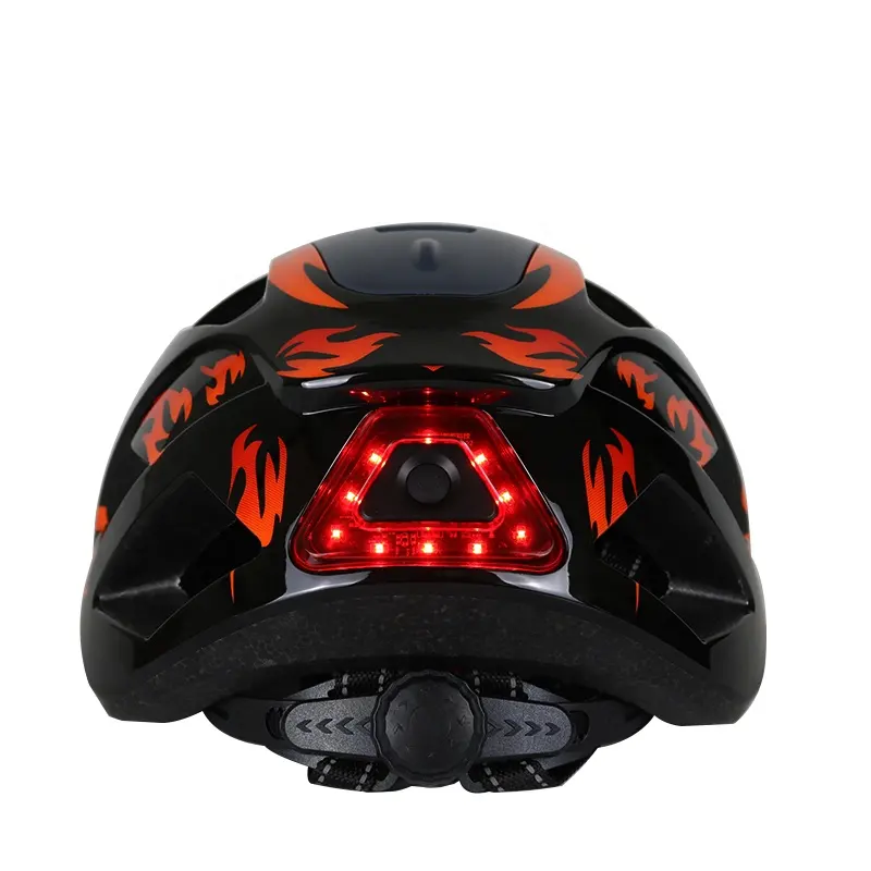 Urban Electric Scooter Bicycle Bike Helmet For Adult City Street Commuter with Rechargeable LED Dual Warning Light