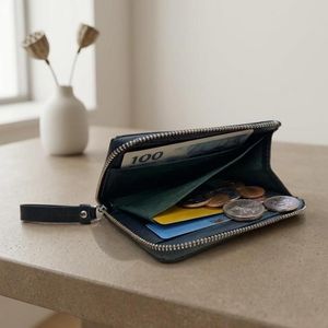 Genuine Deerskin Leather Compact <b>Card</b> Holder <b>Wallet</b> - Product Image 4