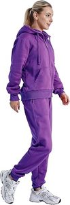 Ensemble de survêtement en molleton 2 pièces pour femmes confortables personnalisées avec pull à capuche et poches pour la détente et les vêtements décontractés | Exportateur - Product Image 4
