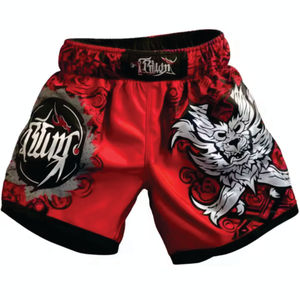 กางเกงขาสั้นมวยไทยแบบสั่งตัด2026สำหรับผู้ชายกางเกงมวยสำหรับเล่นยิม MMA เกรดสูงขนาดพลัสไซส์ - Product Image 3
