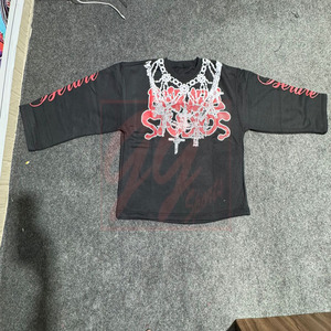 Ggsport เสื้อยืดแขนยาวผ้าฝ้ายหนาพิเศษ GSM 350ออกแบบได้ตามต้องการพิมพ์โลโก้ DTG พร้อมการเย็บที่สะอาด - Product Image 5