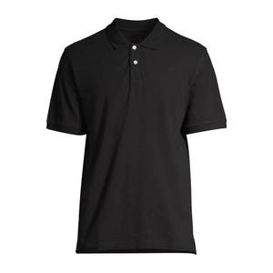 Haute qualité sur mesure hommes pour polos 100% coton élégant noir chemises de golf prix de gros pour adultes - Product Image 5