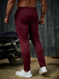 Pantalon de jogging en coton polaire de haute qualité pour hommes, pantalon de survêtement décontracté pour les sports d'hiver et le fitness avec logo personnalisé - Product Image 3