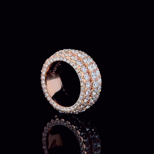 Bague demi-pavé de diamants de laboratoire 10 carats personnalisés de luxe, taille brillante pour collier certifié pour femmes et enfants - Product Image 2