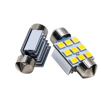 HYUGA Innenbeleuchtung Glühbirnen Weiß Superhell 9SMD 2835 Chips 12V Universell Passend für Kuppel/Chart/Dürausstattung/Willkommensbeleuchtung 31mm 0,5W CE/ROSH