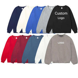 Venta al por mayor a granel gráfico personalizado de gran tamaño 100% algodón francés Terry Unisex hombres cuello redondo sudadera - Product Image 4