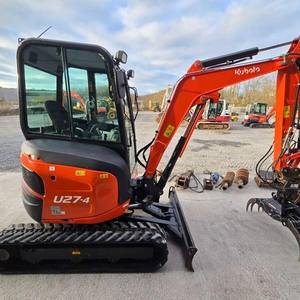 Livraison rapide disponible pour la mini-pelle U27-4 Kubota avec attelage rapide hydraulique Équipement de construction de qualité supérieure - Product Image 2