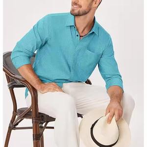 Vêtements décontractés Chemise à boutons pour hommes Top tendance Anti-rides Vente à chaud Qualité supérieure Bon marché Chemise boutonnée sur mesure - Product Image 5