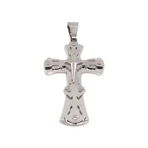 Wholesale Jewelry Top Grade Stainless Steel Star Of Bethlehem Layered Cross Pendant High Demanded Hot Selling 2022