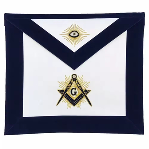 Delantal masónico personalizado de alta calidad para logotipo bordado al por mayor precio más barato mejor Material delantales masónicos Regalia - Product Image 1