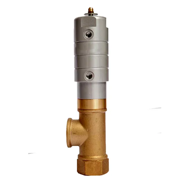 Valve Selub T Pneumatic Right Angle Square Valve120C Brass body For Fluid control in Industrial Application valves angle valve