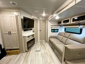 New Design Lightweight Stainless Steel Wood Floor 4 Person Mini Caravan RV Camper Towable Travel Trailer <b>Kitchen</b> Bathroom - Product Image 4