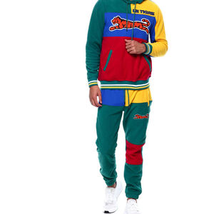 Faites votre propre ensemble 2 pièces de la plus haute qualité, survêtement évasé respirant de couleur différente pour hommes - Product Image 1