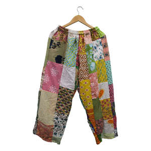 Pantalones de Hip Hop para Mujer, 100% Algodón, Coloridos, con Parches, Estilo Boho, Casual, Transpirables y con Técnicas de Arrugado para el Verano - Product Image 5