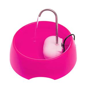Fontaine à eau pour animaux de compagnie Aqua First 1,2 L/42 Floz, distributeur automatique d'eau en plastique rose pour chats et chiens - Product Image 4