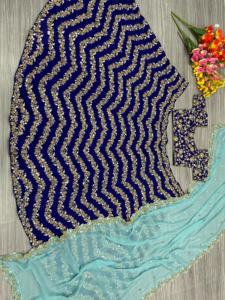 Diseñador pesado lentejuelas bordado trabajo fiesta desgaste Lehenga Choli para adultos mujeres para ocasiones especiales - Product Image 5