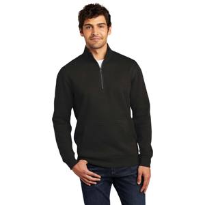 Sweat-shirt noir à fermeture éclair pour hommes, haut en polaire chaud et confortable pour une tenue décontractée, idéal pour la superposition en automne et en hiver - Product Image 2