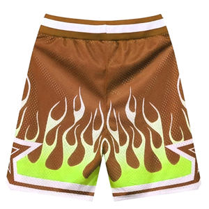 Short de basket unisexe OEM ODM design personnalisé matériel sublimé sergé respirant séchage rapide réversible imprimé Logo 100% - Product Image 2