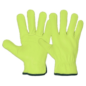Heavy-Duty Goat Grain Leather <b>Driver</b> <b>Gloves</b> Adjustable Wristlet Anti-Slip CE Certified Soft Comfortable Safety <b>Gloves</b> - Product Image 6
