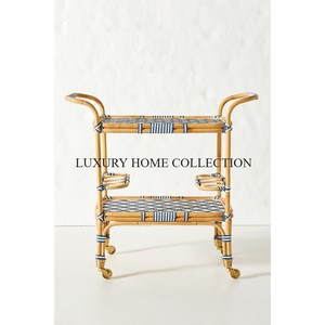 Ensemble de 2 chaises et tables en rotin et jute multicolore Mobilier d'intérieur fantaisie classique fait à la main Chaise et table Accessoires de jardin - Product Image 2