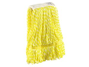 Mopa Húmeda de Microfibra Kentucky 200 Grs. BLANCO/AMARILLO (caja de 30 piezas) ALTA CALIDAD Y LARGA DURACIÓN - Product Image 1