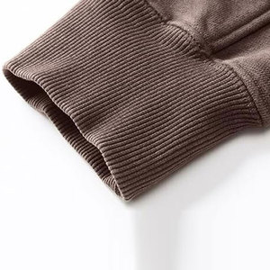 Sweat à capuche et sweat-shirt à capuche délavé à l'acide pour femmes grande taille Logo personnalisé Sweat-shirt à capuche en coton avec logo zippé - Product Image 4