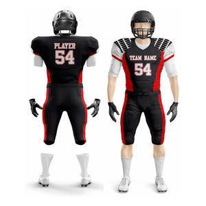 ชุดอเมริกันฟุตบอลสำหรับผู้ชายดีไซน์ใหม่ล่าสุดออกแบบได้ตามต้องการแขนสั้นและมีไซส์ใหญ่พิเศษ - Product Image 3