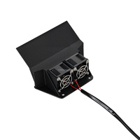 Ventilateur de refroidissement pour contrôleur de moto électrique tout-terrain JFGRACING, double ventilateur ABS avec guide d'air étendu et interrupteur marche/arrêt pour Surron Ultra Bee