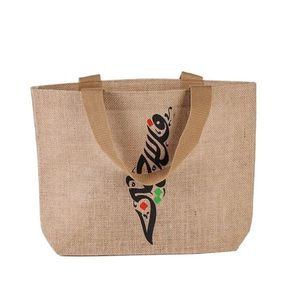 Sacs à provisions en jute naturel réutilisables de haute qualité Utilisation quotidienne écologique Embrassant des sacs en jute de haute qualité éco-mode - Product Image 1