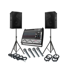 Sistema de PA de Alta Calidad, Altavoz Activo de 10 Pulgadas con Soporte, Mezclador y Micrófono para Principiantes - Product Image 3