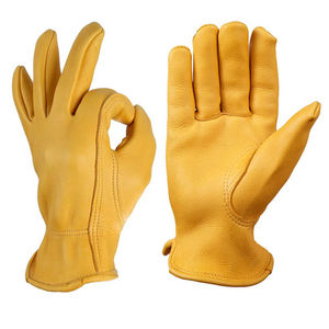 100 % High Quality Working <b>Gloves</b> With Polyester and Cow Leather Hand Safety <b>Work</b> <b>Gloves</b> Available in Wholesale Price - Product Image 1