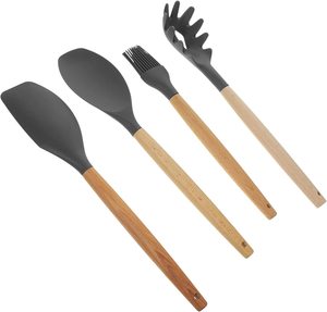 <b>Wooden</b> Spoons for Cooking Non-stick <b>Kitchen</b> <b>Utensil</b> Spoons Cooking <b>Utensil</b> Non Scratch Natural Teak for <b>Kitchen</b> - Product Image 5
