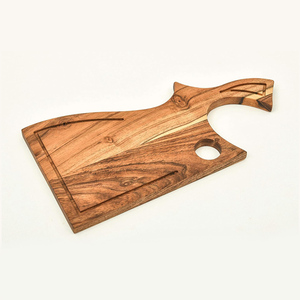 Planche à découper et planche de service en bois d'acacia de forme personnalisée meilleure vente du fabricant indien vendeur en ligne à bas prix - Product Image 1