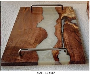 Plaque ronde en bois artisanale à motif de feuilles, centre de table personnalisé, décoration d'appoint - Product Image 5