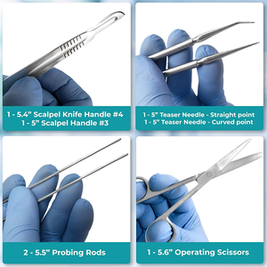 Kit de disección, Laboratorio de Biología, anatomía, juego de disección, bisturí, cuchillo, mango, cuchillas para estudiantes de medicina y herramientas de cirugía veterinaria - Product Image 6
