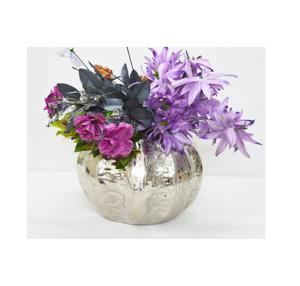 Premium Fancy Aluminum Nickel Plated Indian Classic Look Flower <b>Vase</b> Metal Design Premium Colourful Home Wedding <b>Decoration</b> <b>Vase</b> - Product Image 4