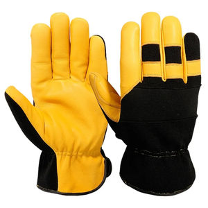 Guantes de herrador de cuero de seguridad de protección al por mayor, guantes de herrador de cuero de protección duraderos y resistentes personalizados - Product Image 1