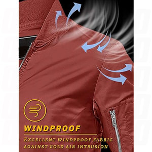 Nouvelle veste bomber pour homme sur mesure OEM, vêtement décontracté, poignets et col en tricot côtelé, avec deux poches pour stylos, personnalisation des manches - Product Image 3